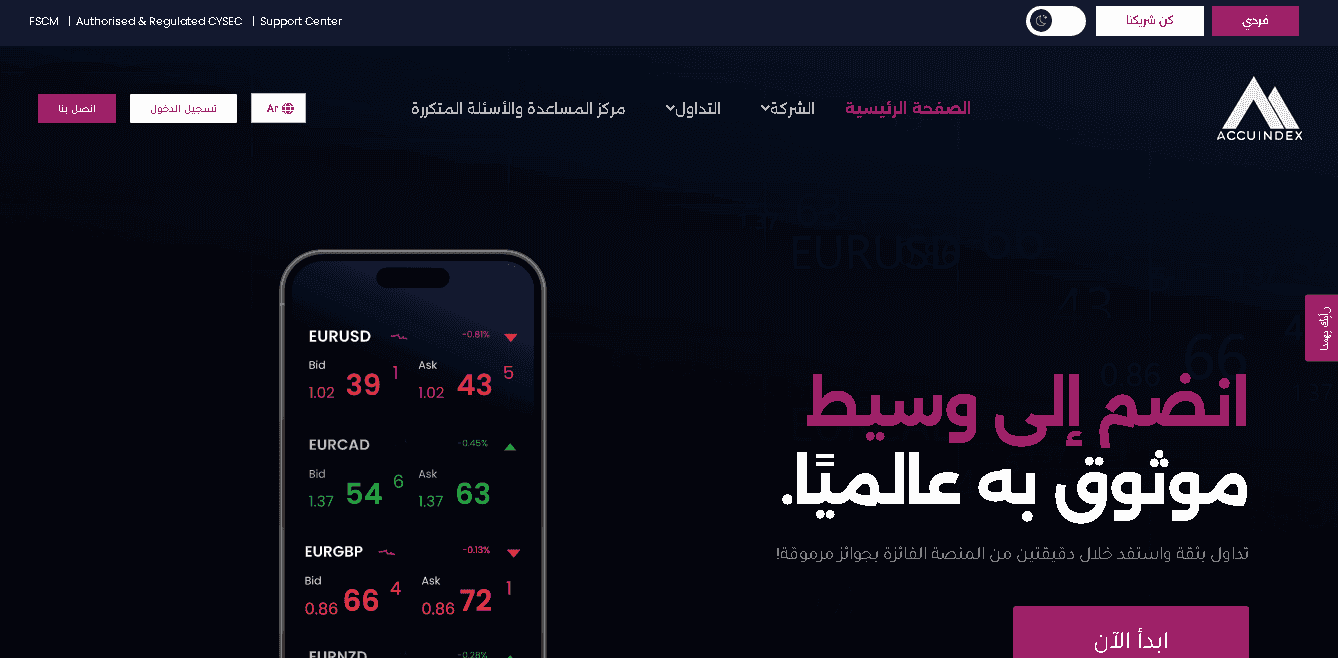 موقع Accuindex