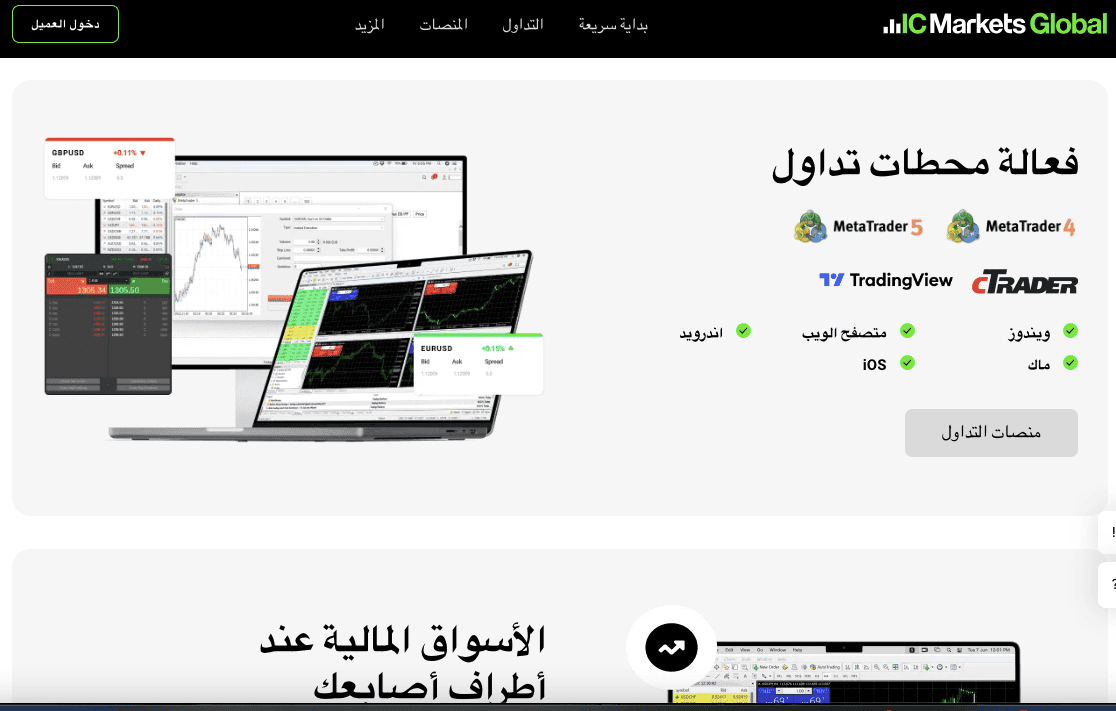 منصات اي سي ماراكتس